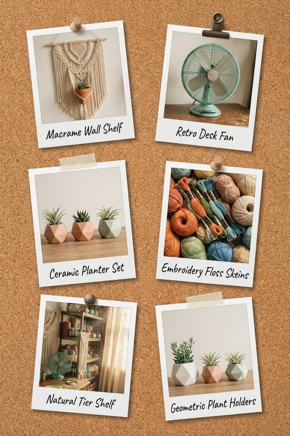 Sun-Drenched Strands and Quiet Paws - craft room, studio, wooden desk, brown, beige - Get the Look Board