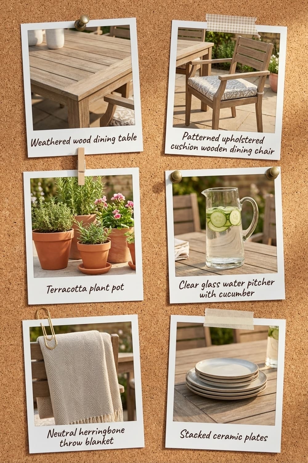 Didn't you need a quiet spot? - outdoor patio, brown, beige, wood furniture, fireplace - Get the Look Board