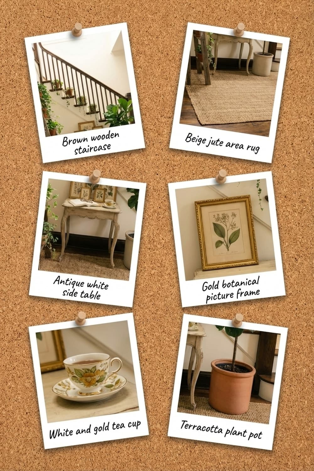 A Stairway Serenade of Green - staircase, entryway, brown, green, beige - Get the Look Board