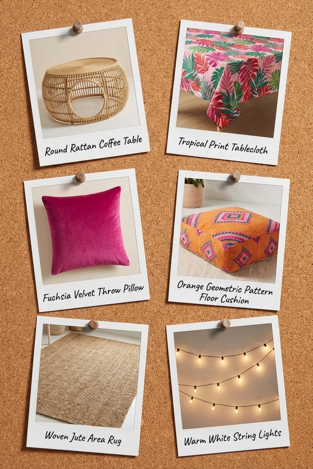 Sunset Games by the Endless Sea - outdoor balcony, twilight, ocean view, game night, bright pinks - Get the Look Board