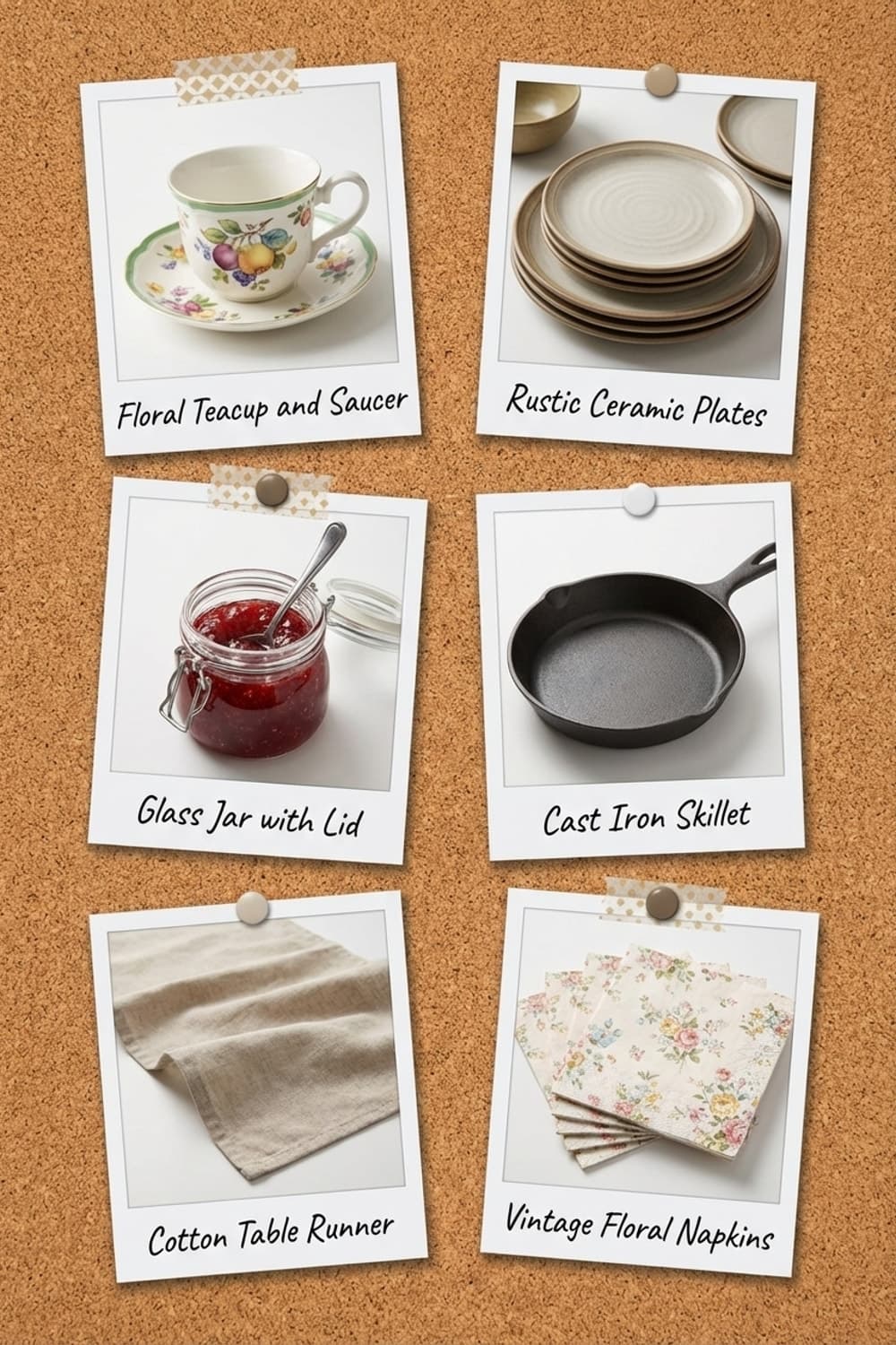 Scones and Silver, Stillness and Sun - table setting, tea party, scones, jam, silver teapot - Get the Look Board