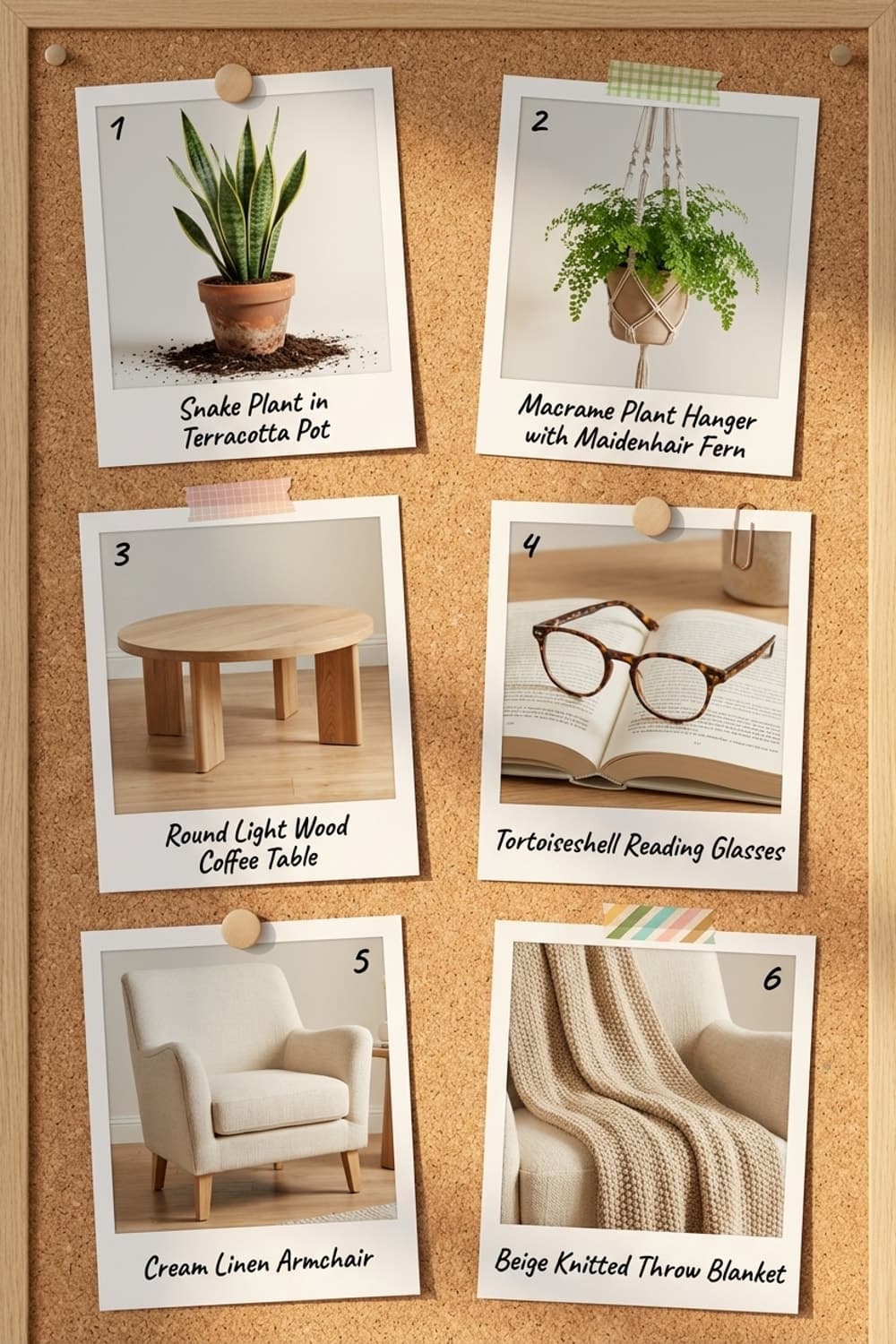 Leaves of Grass and Golden Hour - living room, beige, brown, cream, armchair - Get the Look Board