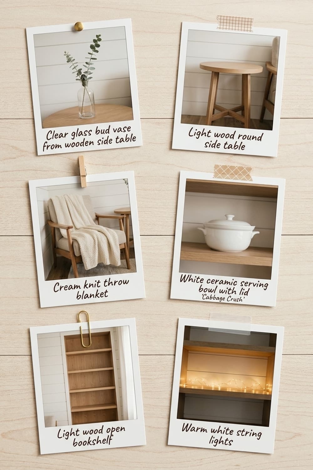 Snowfall and Steaming Cabbage Crush - winter scene, kitchen nook, white, wood, snowy - Get the Look Board