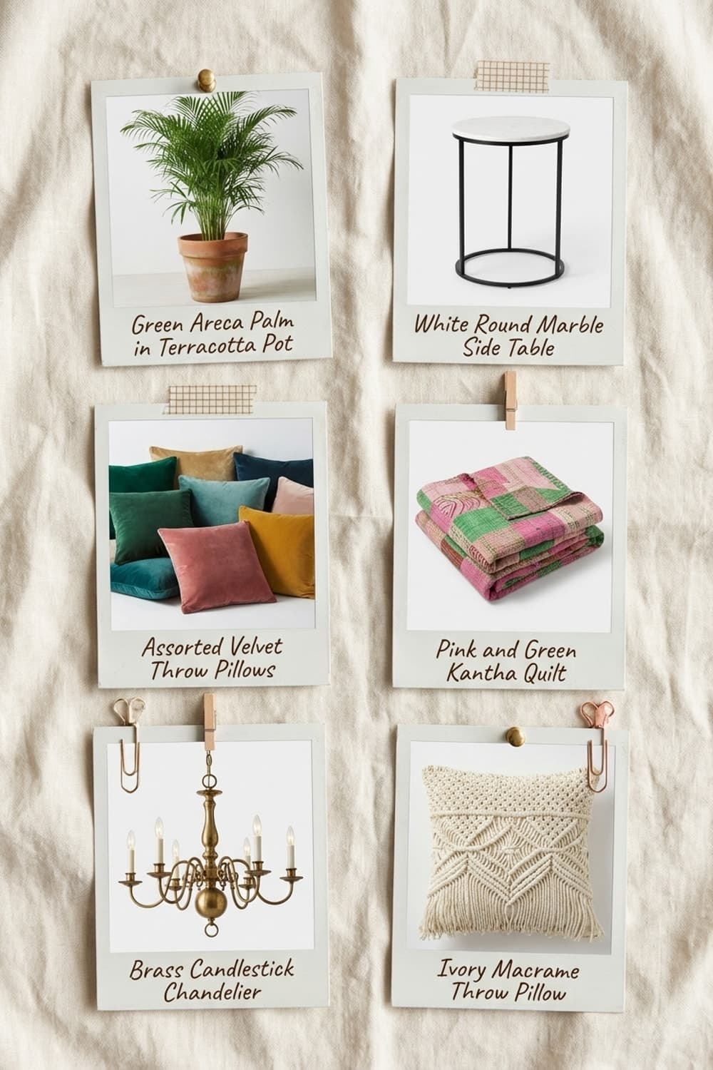 Want to nap here with pastries? - bedroom, bright colors, bohemian, textural, soft lighting - Get the Look Board