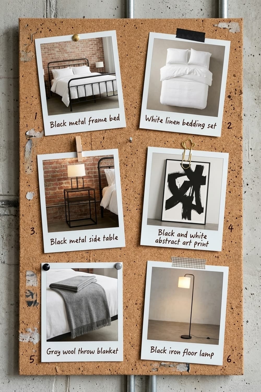 Echoes in Brick and Light - bedroom, exposed brick, industrial, modern, minimalist - Get the Look Board