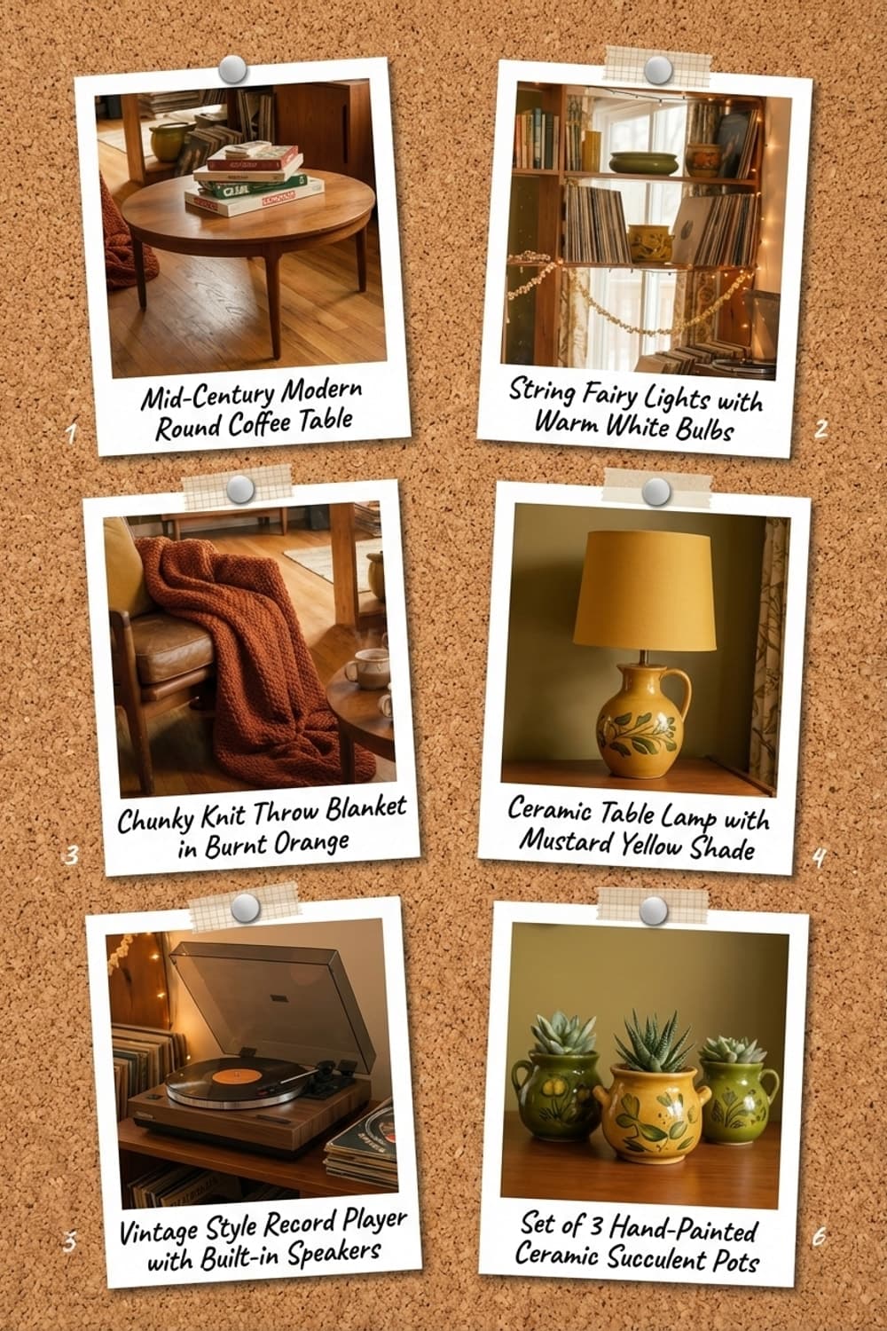 Quiet Games Before Winter Arrives - living room, brown, wood, popcorn, board games - Get the Look Board