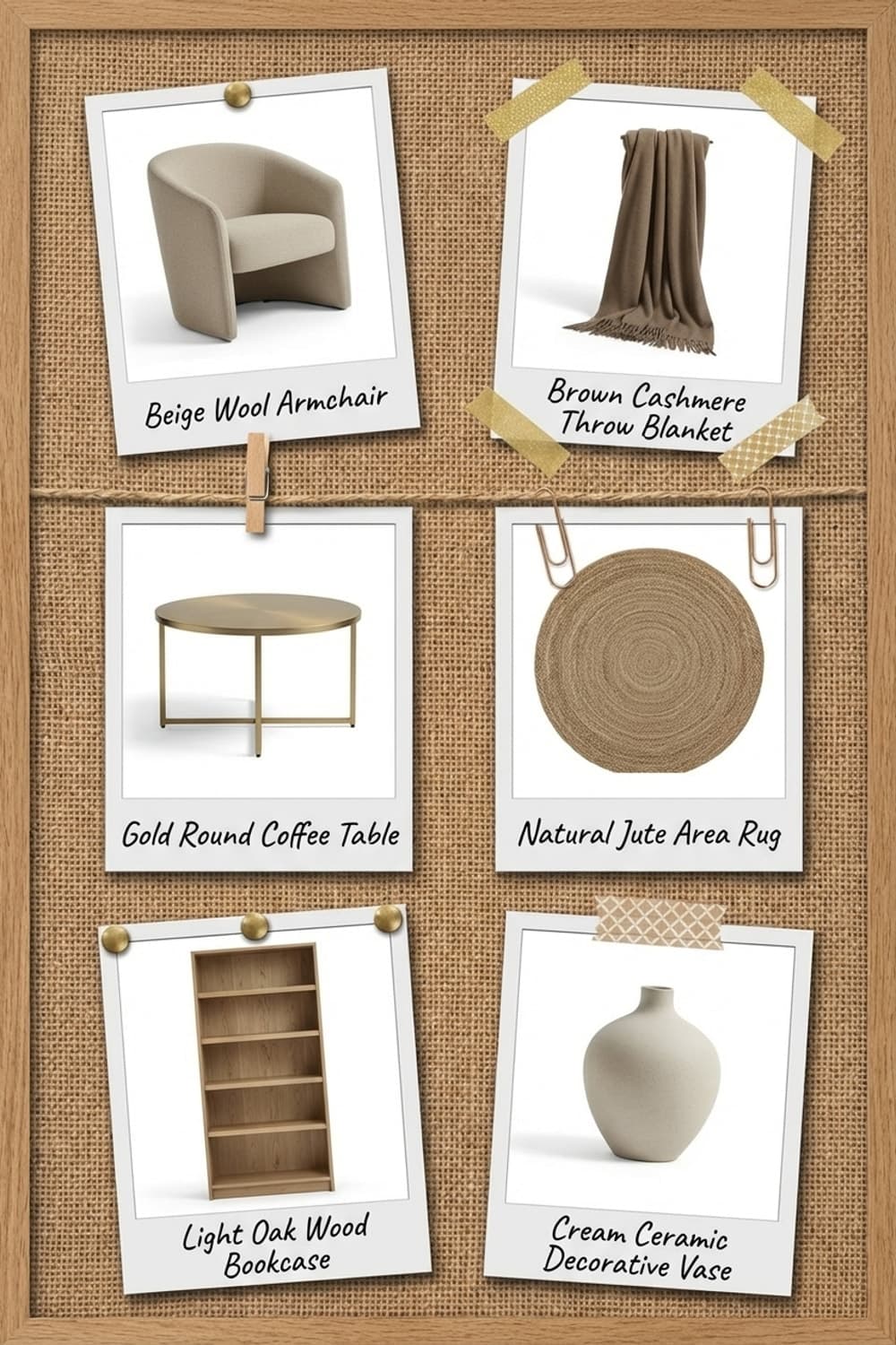 Last Chapter on a Golden Afternoon - reading nook, beige, cream, brown, jute rug - Get the Look Board