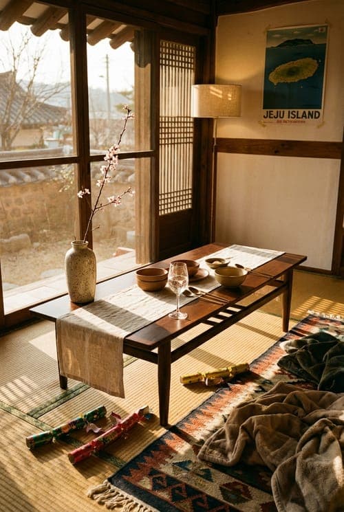 The Cracker Left Unpulled - dining room, brown, beige