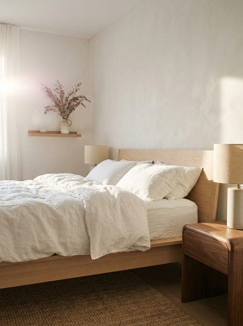 First Light, Untouched Linen - bedroom, linen bedding, white