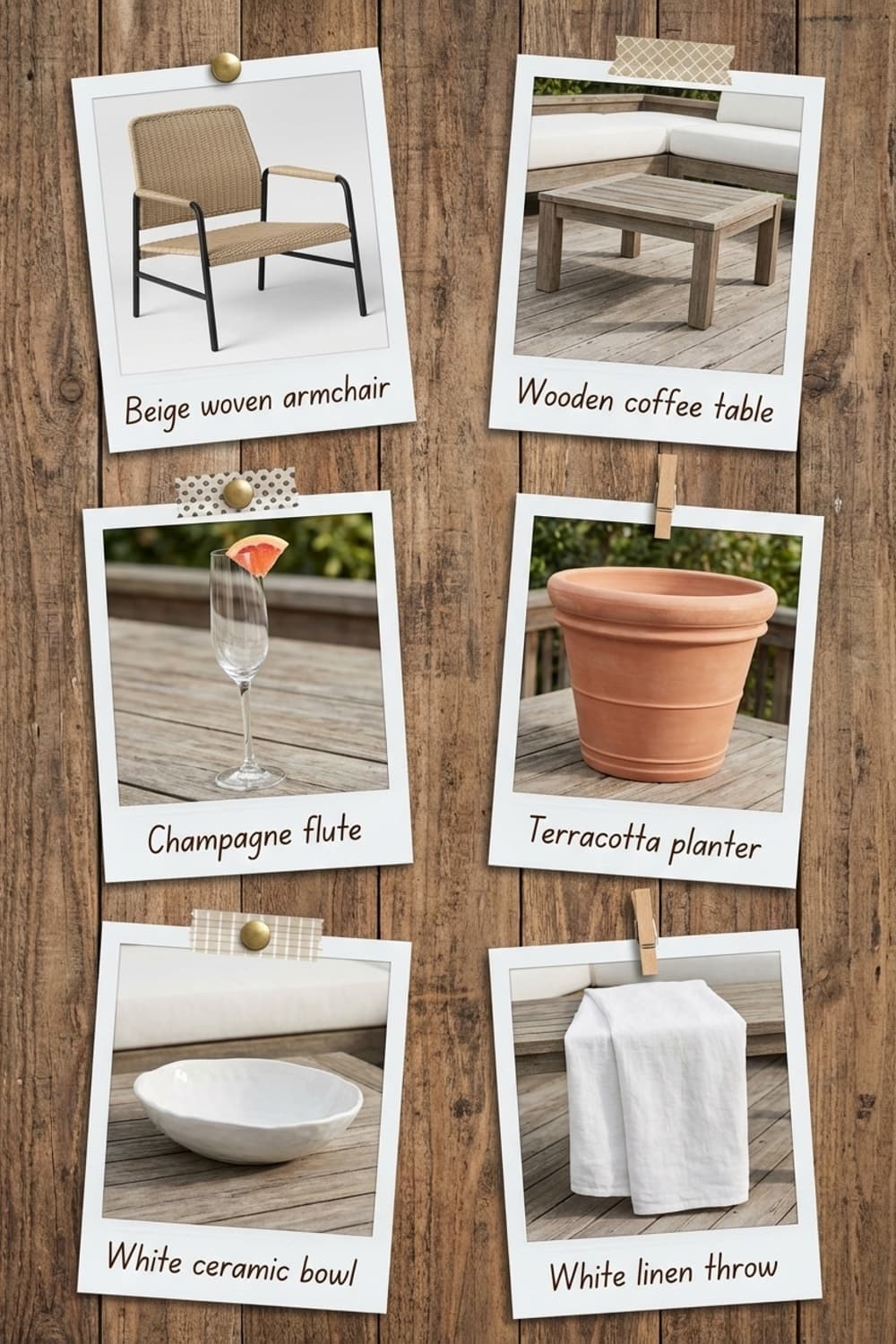 Citrus Whispers, Summer Remains - patio, sunroom, terrace, taupe, olive tree - Get the Look Board